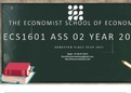 ECS1601 - Economics IB (ECS1601) Assignment 02 S1&S2 Year 2021