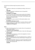 NR 508 -  Advanced Pharmacology: Quizzes 1 - 5. Questions and Answers. All Correct.