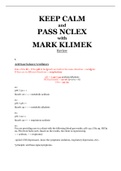 KEEP CALM 2020. 4. 25.  KEEP CALM AND PASS NCLEX WITH MARK KLIMEK REVIEW 1. ACID-BASE BALANCE/VENTILATORS