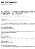 NURSING LP 1300 Chapter 30. Nursing Care of Patients With Upper Respiratory Tract Disorders | Nursing Test Banks