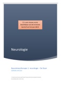 Neurokinesitherapie 1: neurologie 2020 (prof. De Deyn)