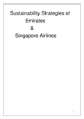 Sustainability Strategies of Emirates and Singapore airlines