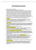 RNSG 2360 - ATI Infection Control&period; Questions and Answers&period;