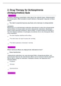 RNSG 1538 - Drug Therapy for Schizophrenia &lpar;Antipsychotics&rpar; Quiz&period; Questions and Answers&period;