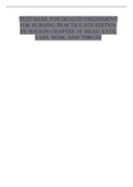 TEST BANK FOR HEALTH ASSESSMENT FOR NURSING PRACTICE 6TH EDITION BY WILSON CHAPTER 10&colon; HEAD&comma; EYES&comma; EARS&comma; NOSE&comma; AND THROAT