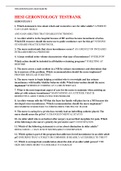 HESI GERONTOLOGY TESTBANK 