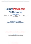 DumpsPanda New Realise Authentic F5 Networks 301b Dumps PDF