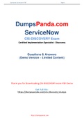  DumpsPanda New Realise Authentic ServiceNow CIS-Discovery Dumps PDF