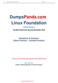 DumpsPanda New Realise Authentic Linux Foundation CKS Dumps PDF