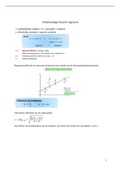 Statistiek III - Formules en Interpretaties