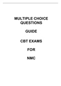 MULTIPLE CHOICE QUESTIONS CBT EXAMS - NURSING AND MIDWIFERY Q & A &lpar;1357 COMPLETE SOLUTIONS&rpar;