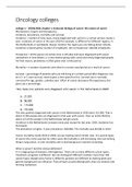 Hoorcolleges deeltentamen 1 en 2 oncology