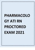 PHARMACOLOGY ATI RN PROCTORED EXAM 2021