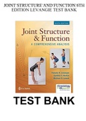 JOINT STRUCTURE AND FUNCTION 6TH EDITION LEVANGIE TEST BANK