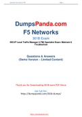 Get to Know Your Preparation with F5 Networks 301b Dumps Questions - 301b Practice Test 