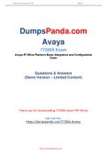 Get to Know Your Preparation with Avaya 77200X Dumps Questions - 77200X Practice Test 