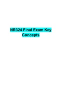 NR324 final key exams concepts NOTE:​  Remember NR 324 requires you to answer exam questions in which you will have to analyze, apply and prioritize patient care information.  This study tool in not all inclusive, but has the intent to outline the major c