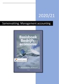 Samenvatting Basisboek Bedrijfseconomie, ISBN: 9789001889173  Management Accounting