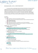 Body Organization, Unit One Exam study guide