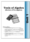 Class notes Algebra  Houghton Mifflin Mathematics 9, ISBN: 9780395347096