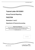 Tutorial Letter 501/3/2021  Group Financial Reporting  FAC3704  Semesters 1 and 2  Department of Financial Accounting 