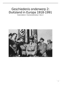 Samenvatting Geschiedenis Examenkatern examenonderwerp: Duitsland in Europa 1918 - 1991
