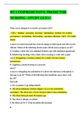 Exam (elaborations) Rasmussen College - NUR 339 RN COMPREHENSIVE PREDICTOR NURSING - STUDY GUIDE RN_Comprehensive_Predictor_2019_Form_A2.