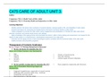 C475 CARE OF ADULT UNIT 3&period; &vert; VERIFIED GUIDE 