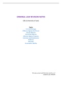 GDL Criminal Law Revision Notes (Distinction)