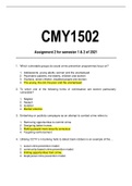CMY1501 Assignment pack (2021)