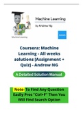 Coursera: Machine Learning - All weeks solutions [Assignment + Quiz] - Andrew NG