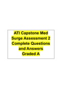 ATI Capstone Med Surge Assessment 2 Complete Questions and Answers Graded A