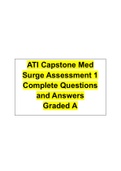 ATI Capstone Med Surge Assessment 1 Complete Questions and Answers Graded A