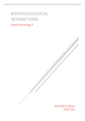Health Psychology Part 2&colon; Biopsychological Interactions