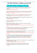 NR 509 WEEK 4 Midterm EXAM