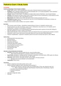 NURSE-UN 1225 - Pediatrics Exam 3 Study Guide&period;