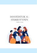 Samenvatting H6 (sociale psychologie)  : stereotypen 