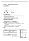 Samenvatting Scheikunde Chemie Overal Hoofdstuk 12 en 13: molecuulbouw en stofeigenschappen en kunststoffen