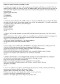 Exam (elaborations) NURSING LP 1300 EXAM 2 TEST BANK Chapter 8: Ethical Concerns in Nursing Practice
