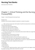 Exam (elaborations) NURSING LP 1300 Chapter 1. Critical Thinking and the Nursing Process(FREE) | Nursing Test Banks.