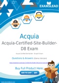 Acquia-Certified-Site-Builder-D8 Dumps - Getting Ready For The Acquia-Certified-Site-Builder-D8 Exam