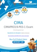 CIMA CIMAPRO19-P03-1 Dumps - Getting Ready For The CIMA CIMAPRO19-P03-1 Exam