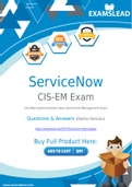 ServiceNow CIS-EM Dumps - Getting Ready For The ServiceNow CIS-EM Exam