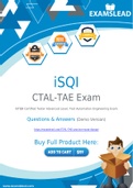 iSQI CTAL-TAE Dumps - Getting Ready For The iSQI CTAL-TAE Exam