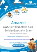Amazon AWS-Certified-Alexa-Skill-Builder-Specialty Dumps - Getting Ready For The Amazon AWS-Certified-Alexa-Skill-Builder-Specialty Exam