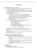 Lecture notes Business Law and Practice (LW1704) Company Meeting Notes
