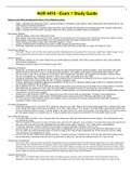 NUR 4410 - Exam 1 Study Guide&period;