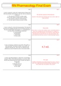 RN Pharmacology Final Exam &lpar;2021&sol;2022 update &rpar;