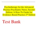 Psychotherapy for the Advanced Practice Psychiatric Nurse, Second Edition: A How-To Guide for Evidence-Based Practice 2 nd Edition