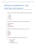 GGH1503 assignment 02 questions and answers 2021